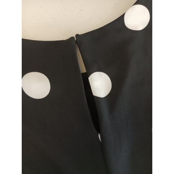 Lauren Ralph Lauren Womens Size 8 Stretch Polka Dot Casual Comfort Shift Dress - Picture 5 of 9